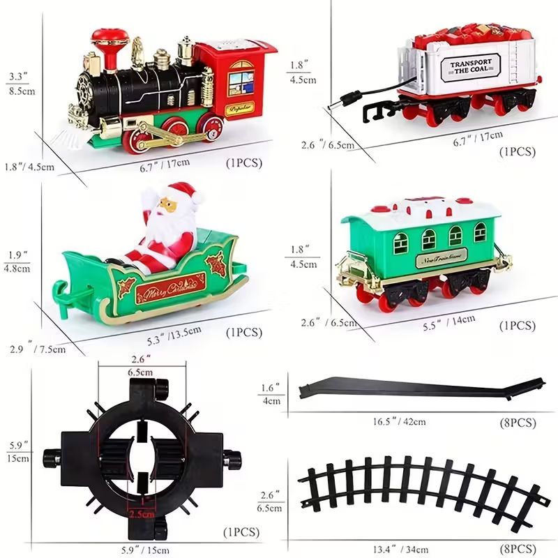 🔥 Last day OFF 50% 🚂 Toy train on the Christmas tree🎄