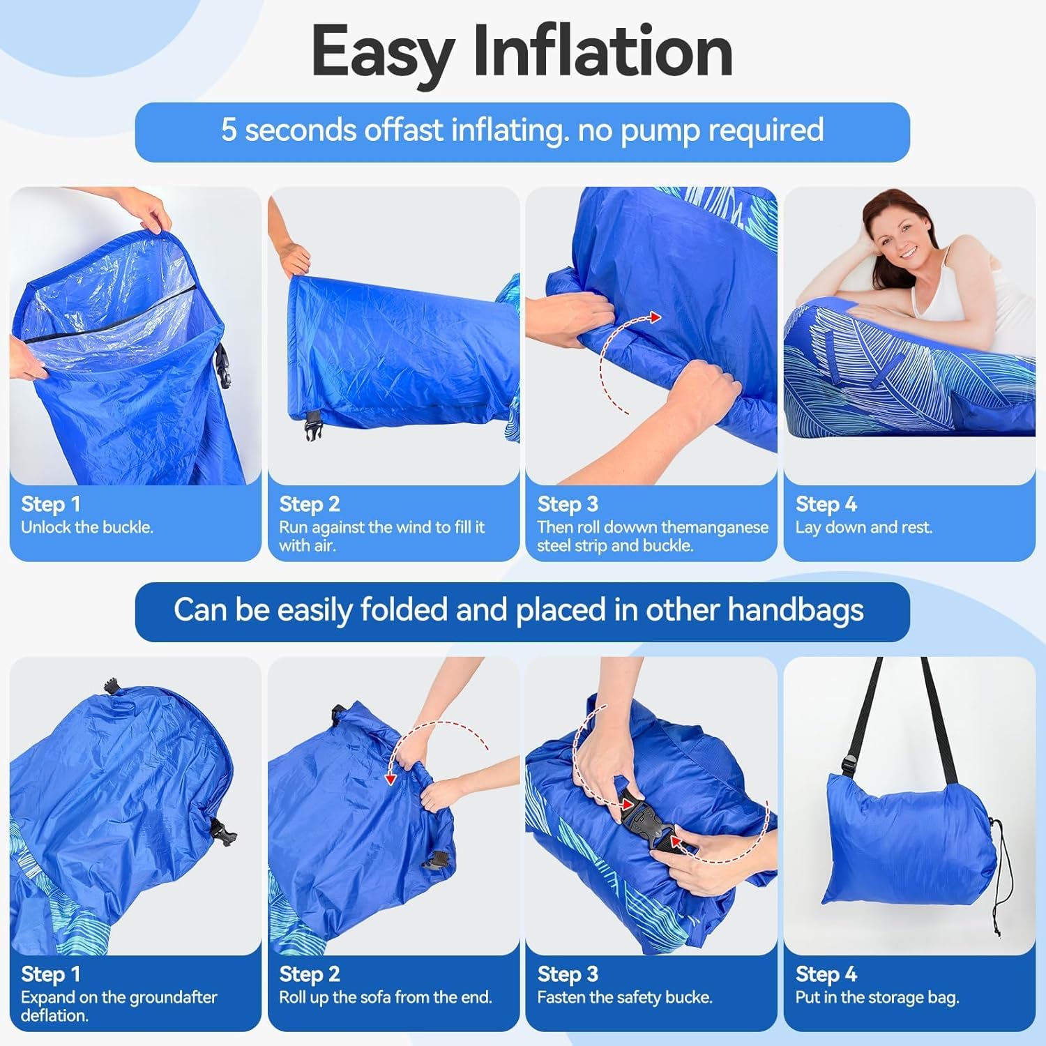 Portable inflatable sofa