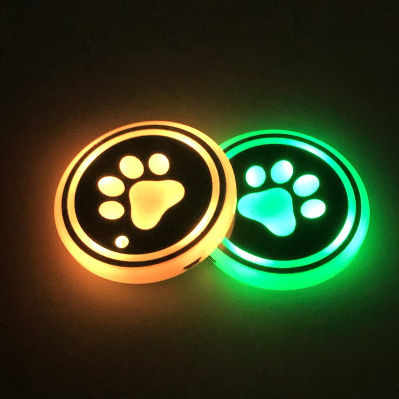 2PCS LED Car Coasters