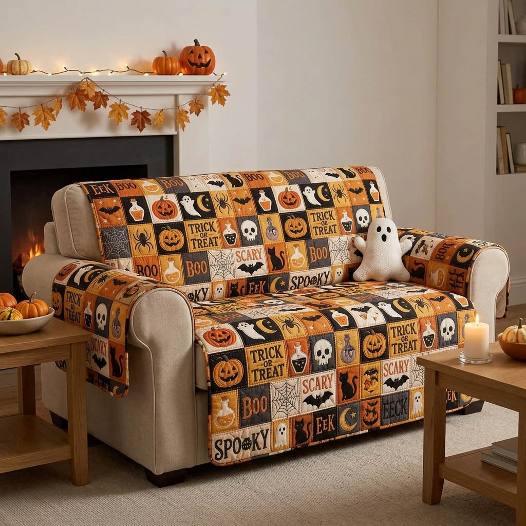 Carnival Nightmare Quilted Sofa Cover