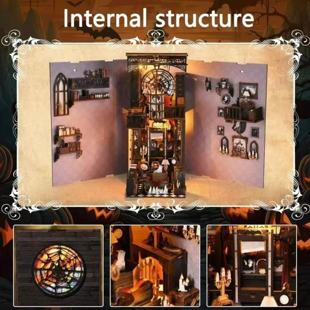 Halloween 3D Wooden Bookend Kit DIY