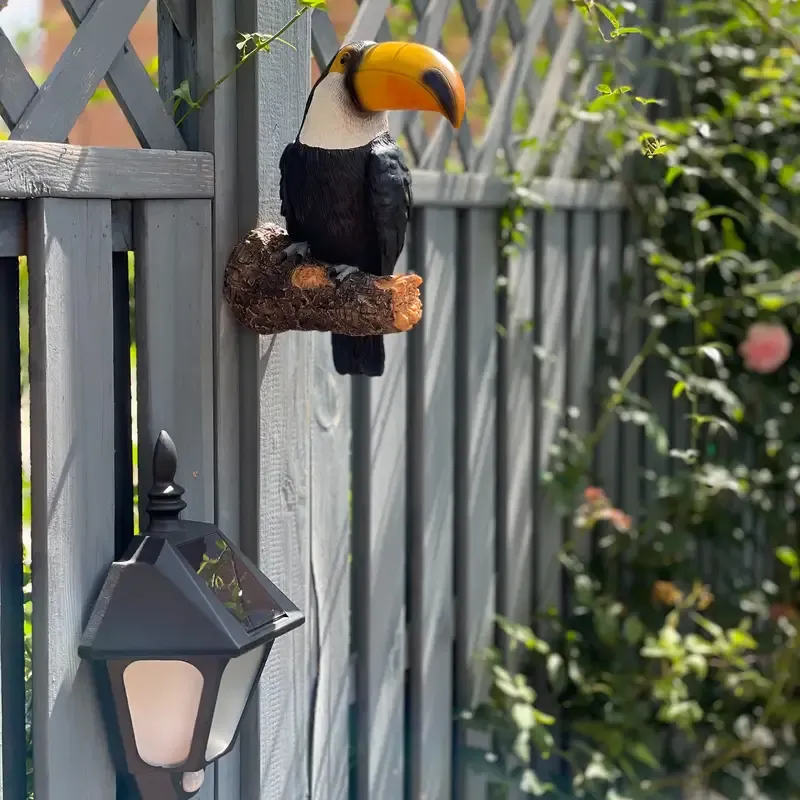 Toco Toucan Garden Statue-Handcrafted Resin Bird of Paradise Decor