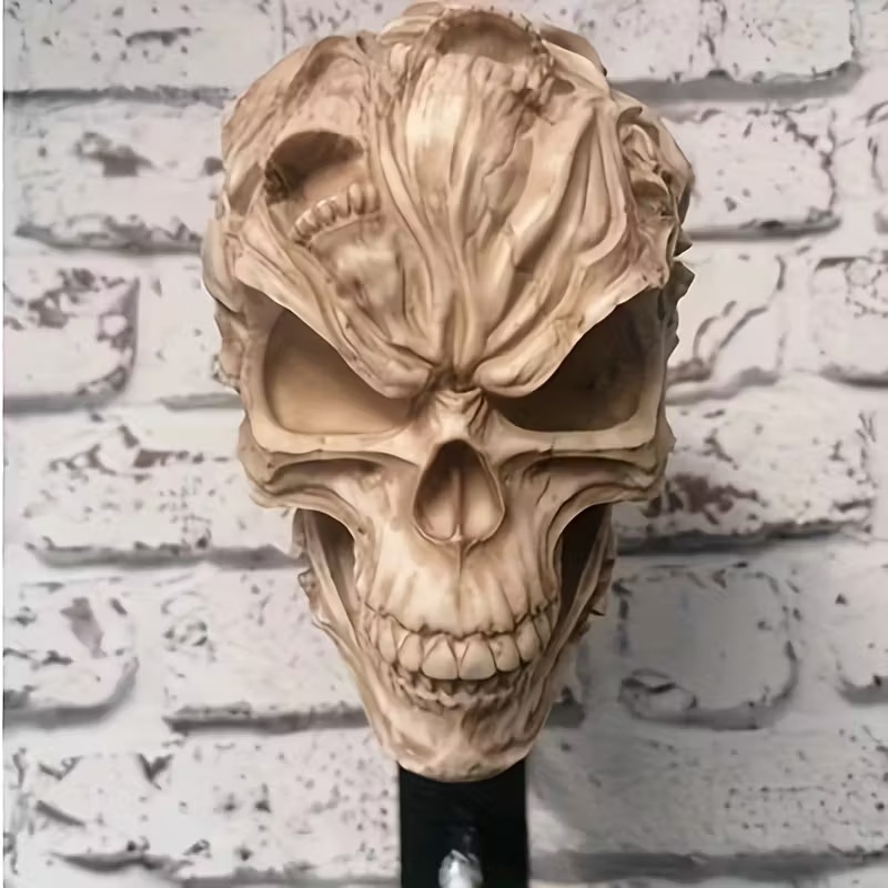 💀Handcrafted Resin Skull Helmet Wall Decor