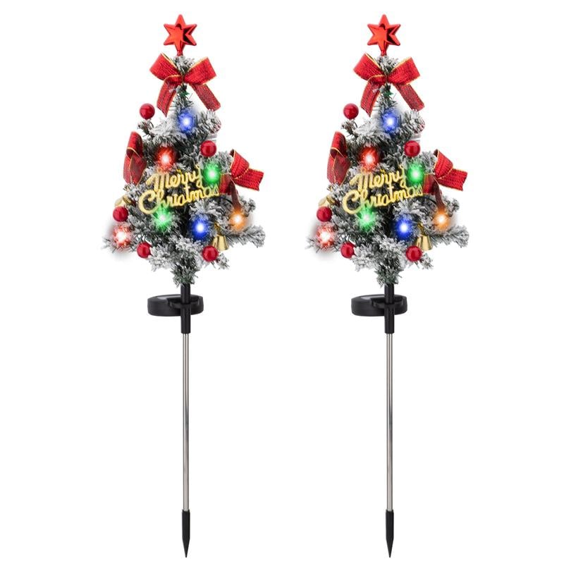 Last Day Promotion!🎄Solar Christmas Tree Stake Lights