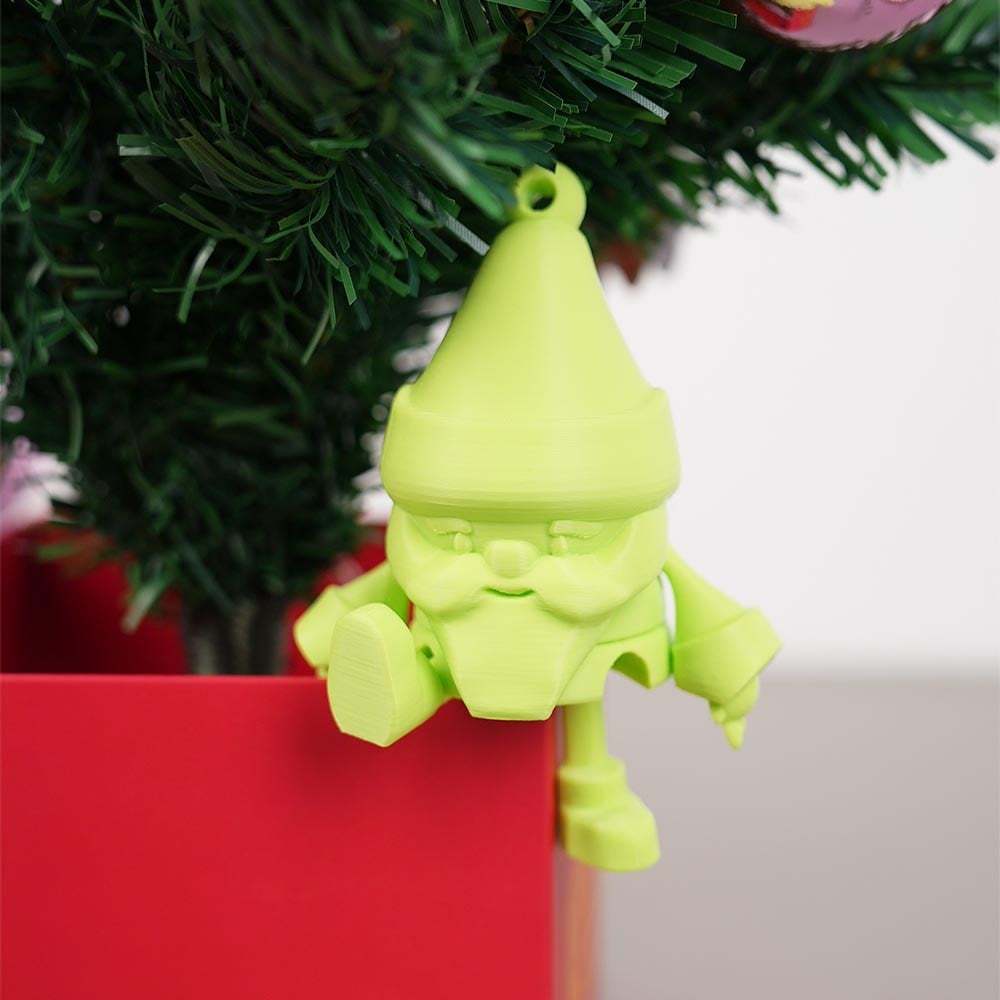 🎄 3D Printed Christmas Tree Ornament Set Gift Pack