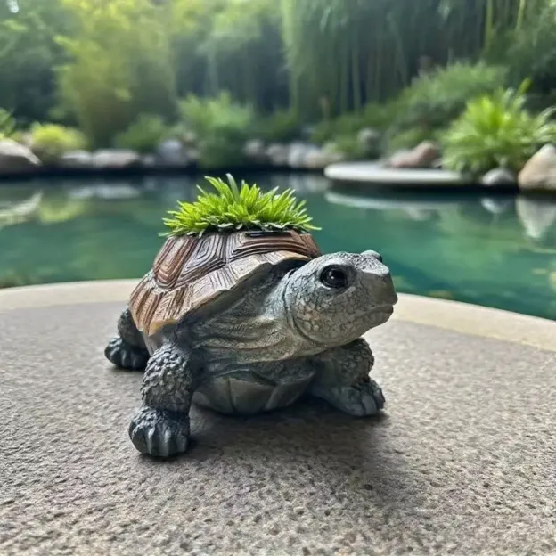  Creative Turtle Resin Planter🐢