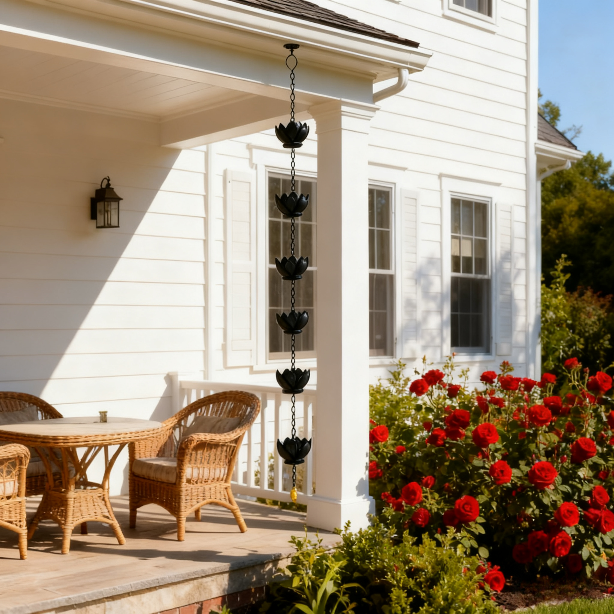 Lotus Rain Chain Double Anti-Rust Thickened Water Divertor