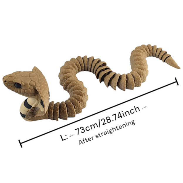 3D Printed Articulated Cobra Figurine