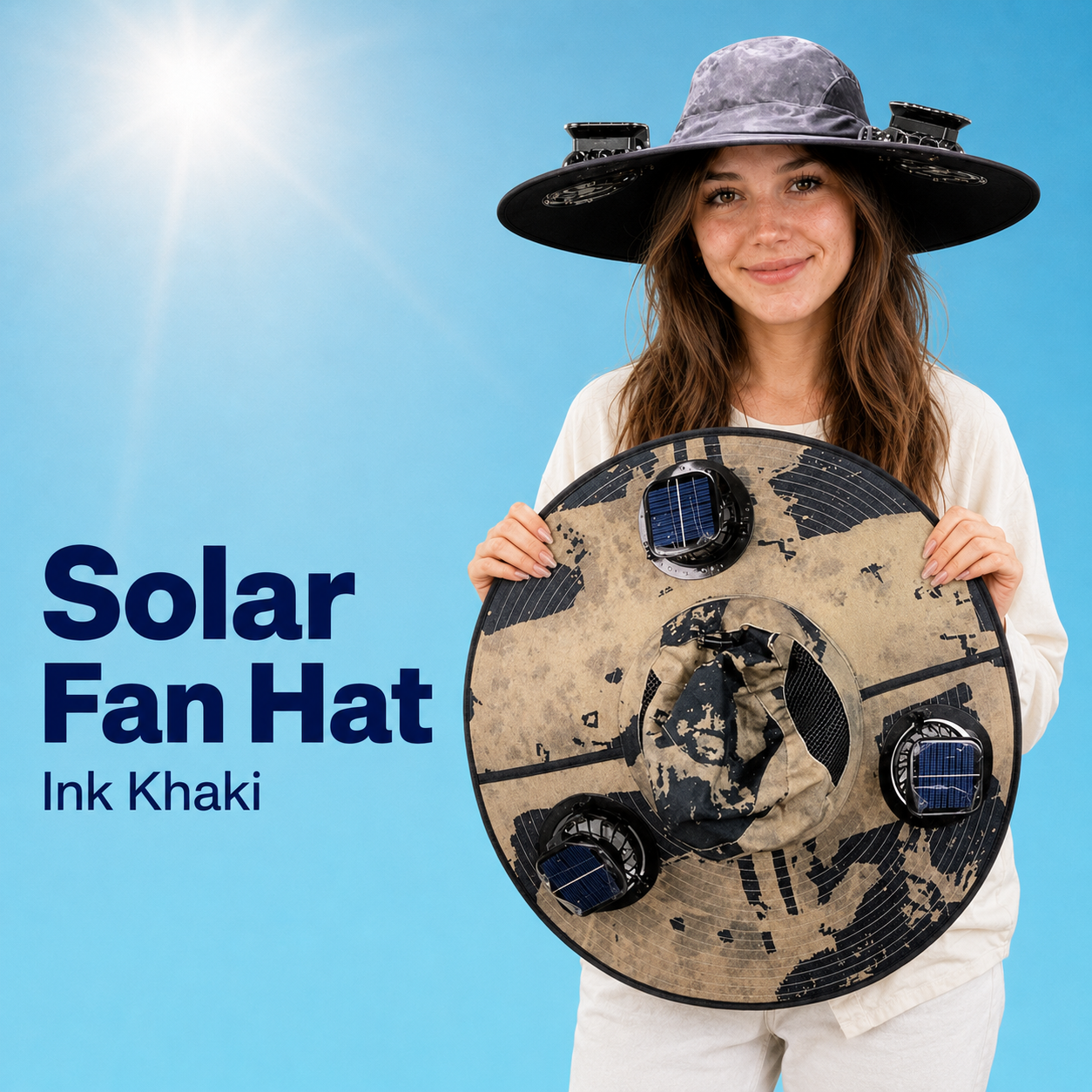 🔥HOT SALE NOW 49% OFF🔥Solar Cooling Sun Hat – Portable Fan Cap