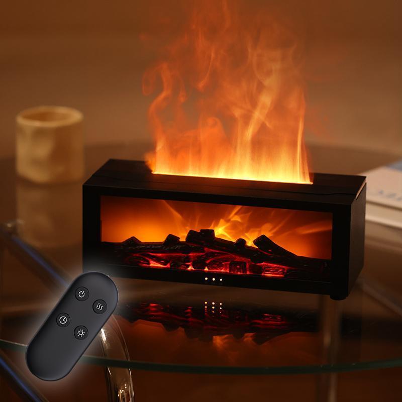 Simulated Fireplace Flame Humidifier
