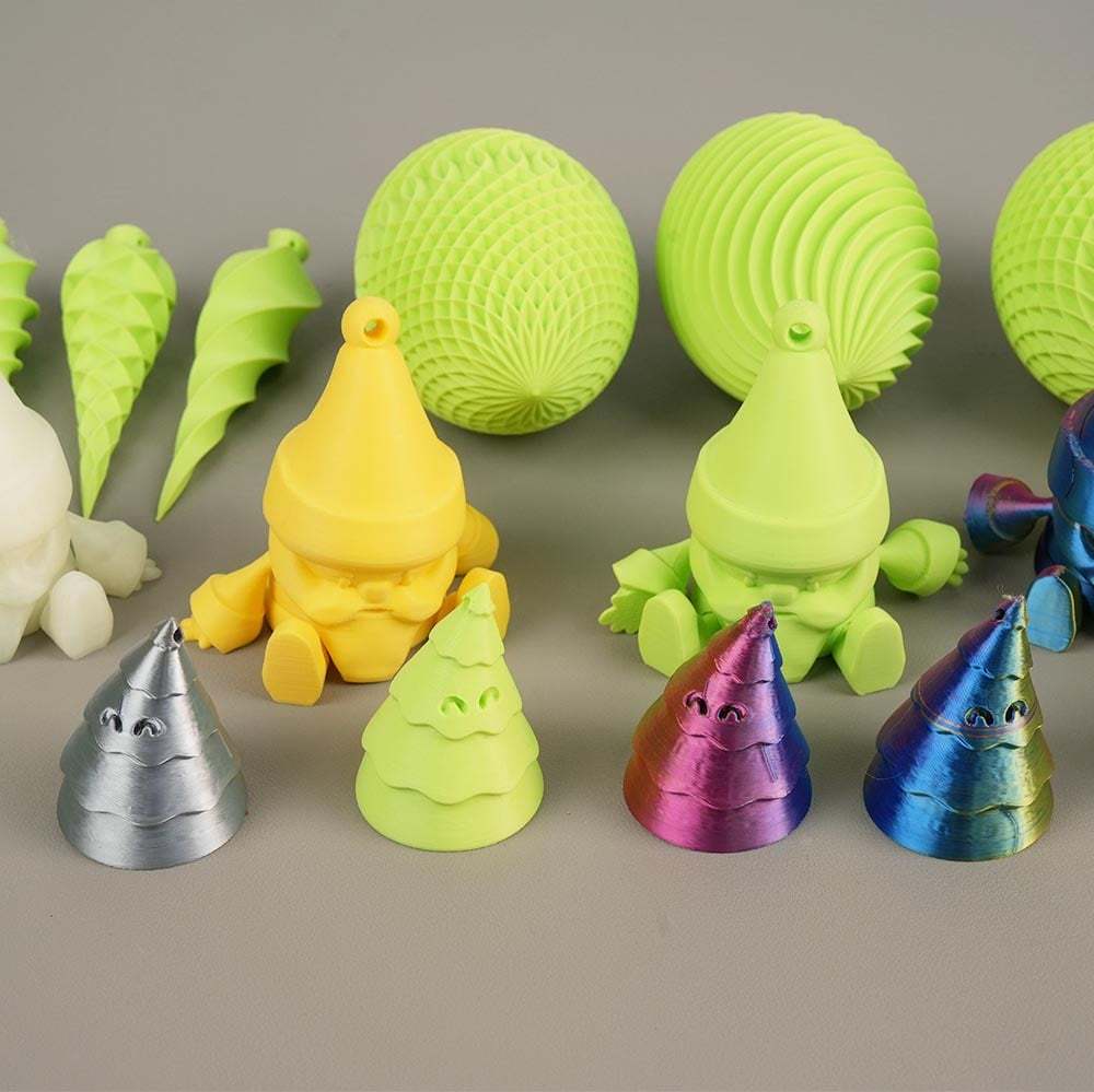 🎄 3D Printed Christmas Tree Ornament Set Gift Pack