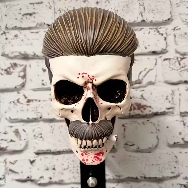 💀Handcrafted Resin Skull Helmet Wall Decor