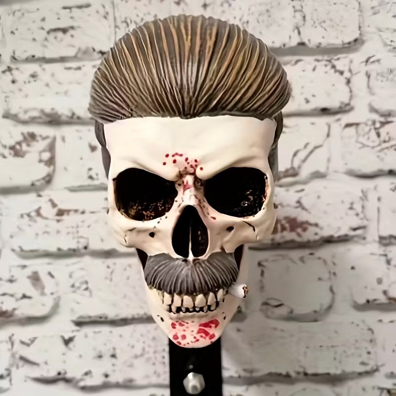 💀Handcrafted Resin Skull Helmet Wall Decor