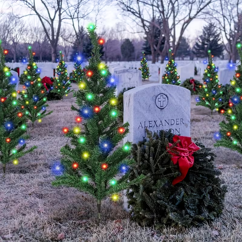🎄Solar Christmas Tree Lights ✨