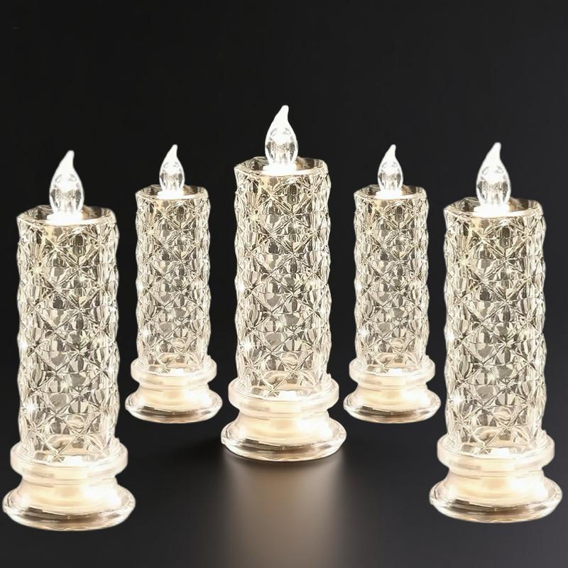 【LAST DAY SALE】LED Crystal Candle Lights ✨🕯️🔥 Buy 2 Get 1 Free, Ends Today!