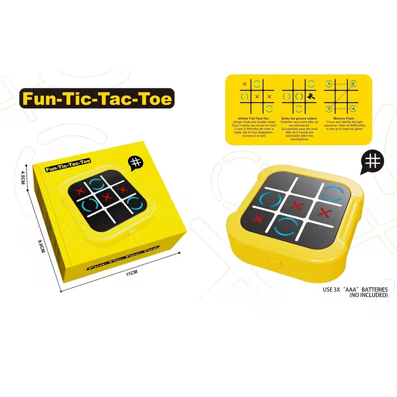 Tic-Tac-Toe Game 3-in-1 Handheld Games