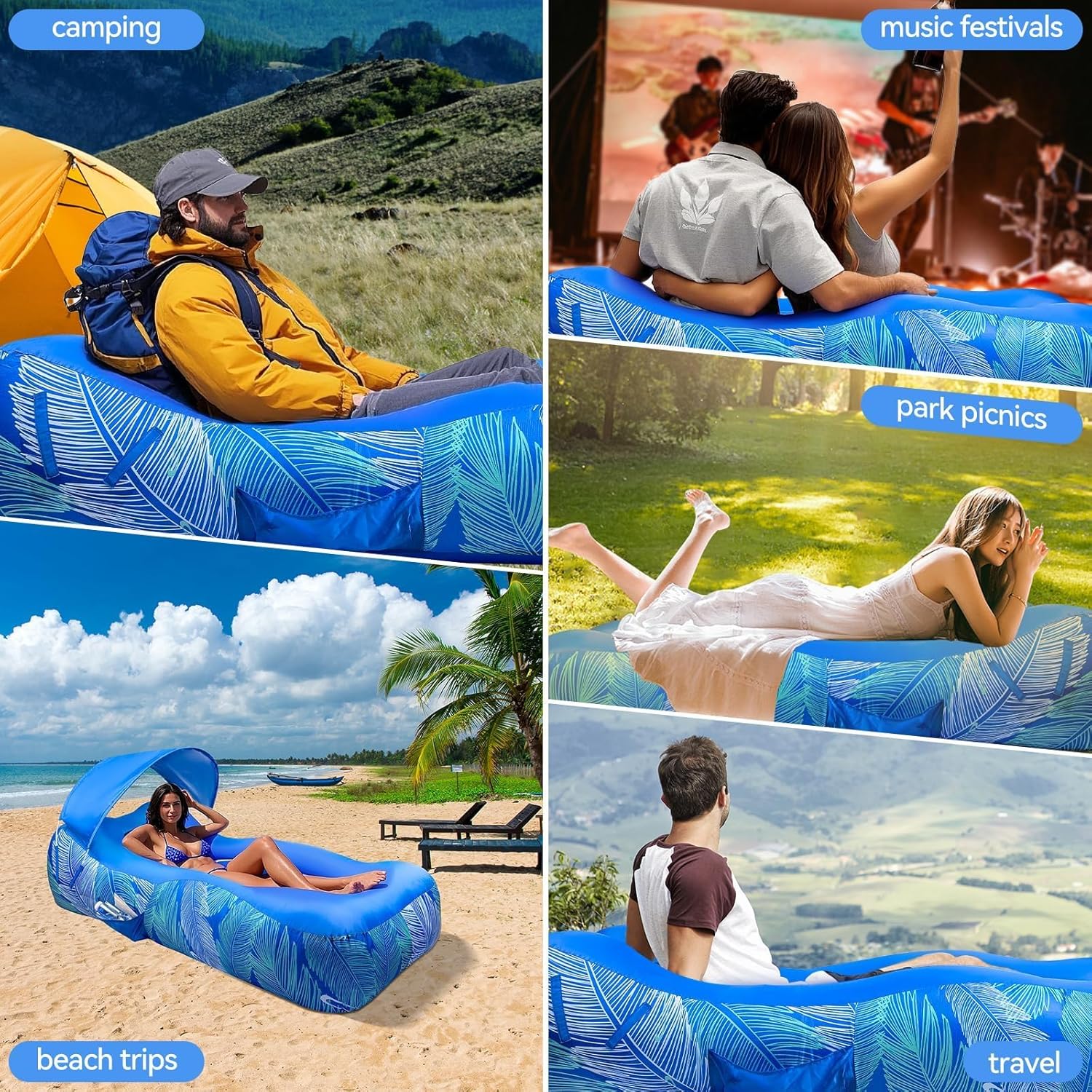 Portable inflatable sofa