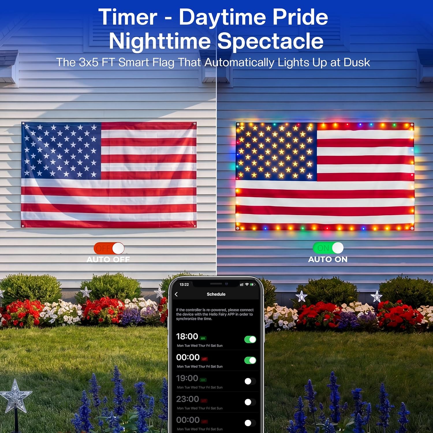 ✨Last Day: 49% OFF🔥 250th Anniversary USA Commemorative LED Flag 