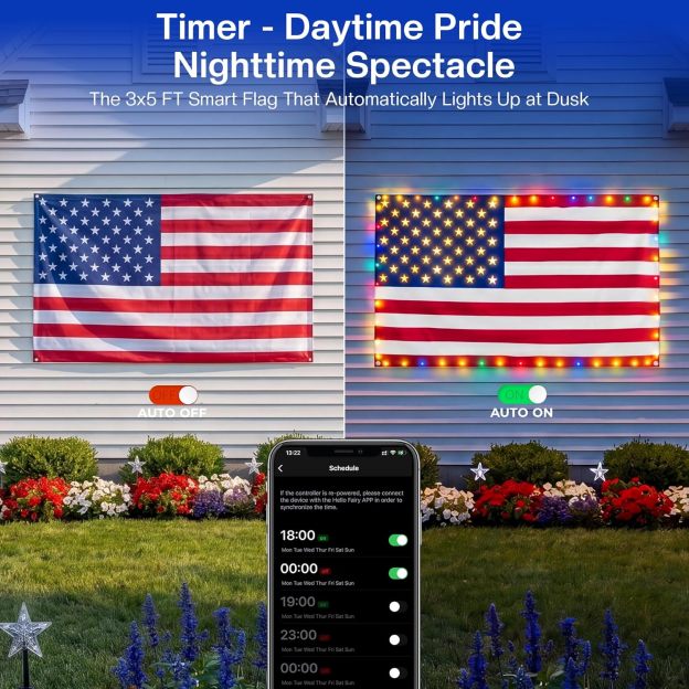 ✨Last Day: 49% OFF🔥 250th Anniversary USA Commemorative LED Flag 