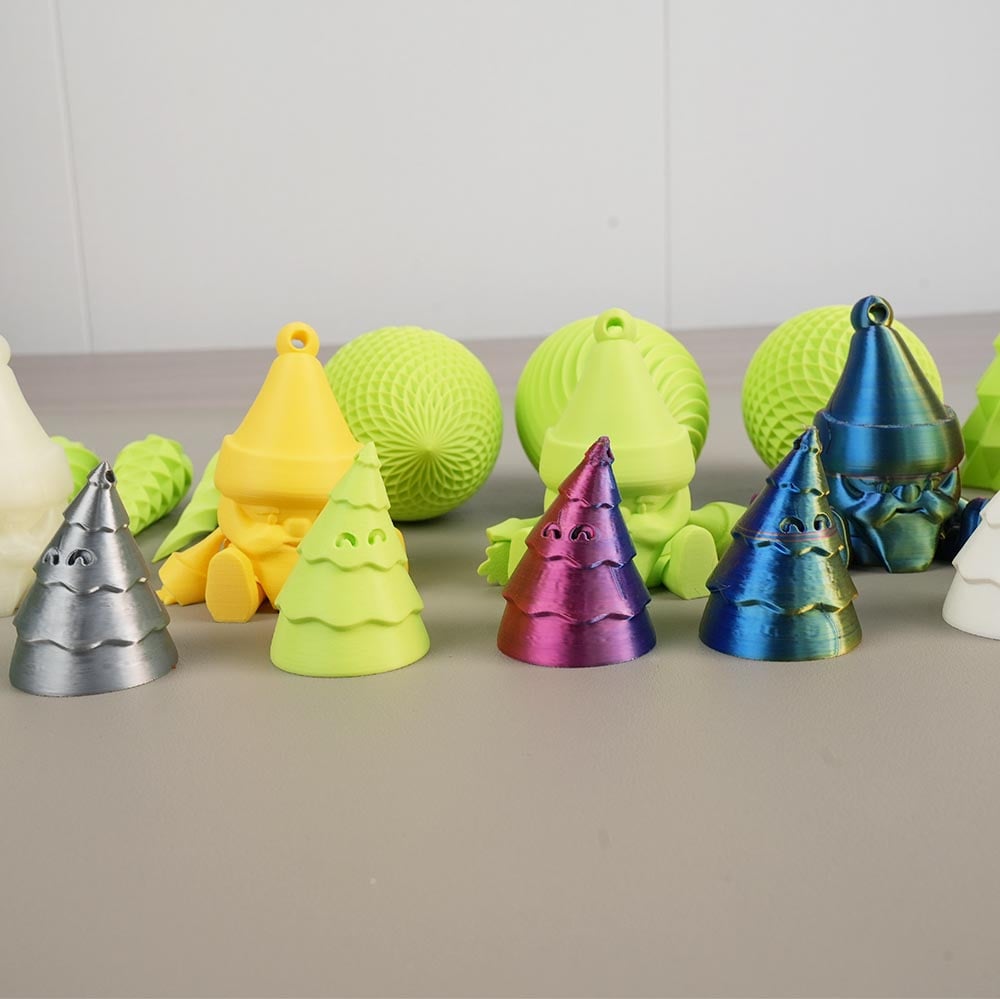 🎄 3D Printed Christmas Tree Ornament Set Gift Pack