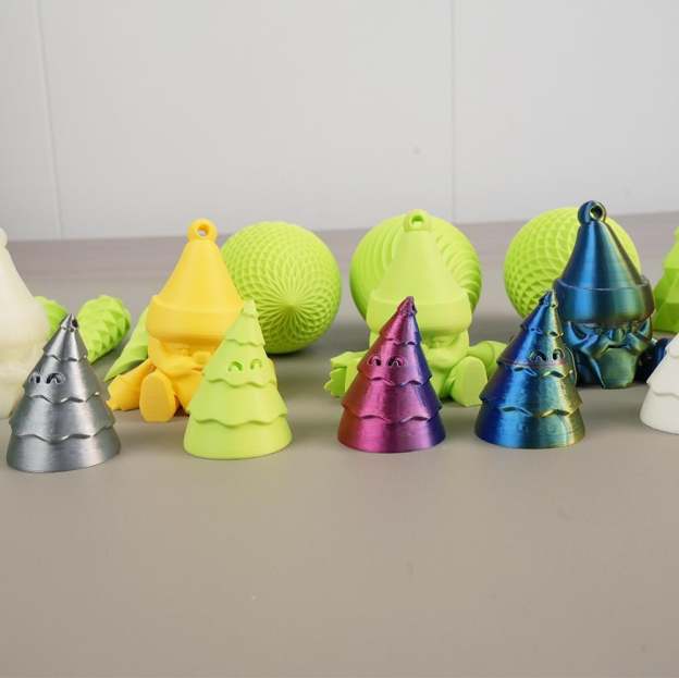 🎄 3D Printed Christmas Tree Ornament Set Gift Pack