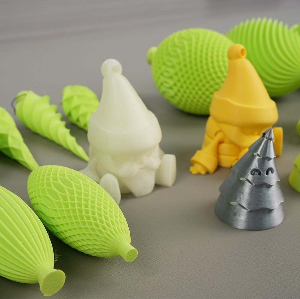 🎄 3D Printed Christmas Tree Ornament Set Gift Pack