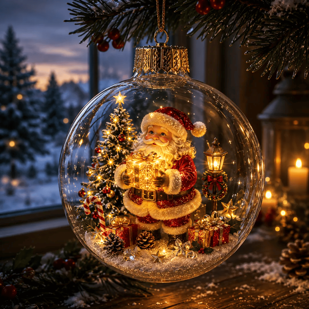 🔥Limited time 50% OFF -✨🎄 Glowing Christmas Story Ornament – Light-Up Mini Holiday Scene(📦Buy 4 Free Shipping)