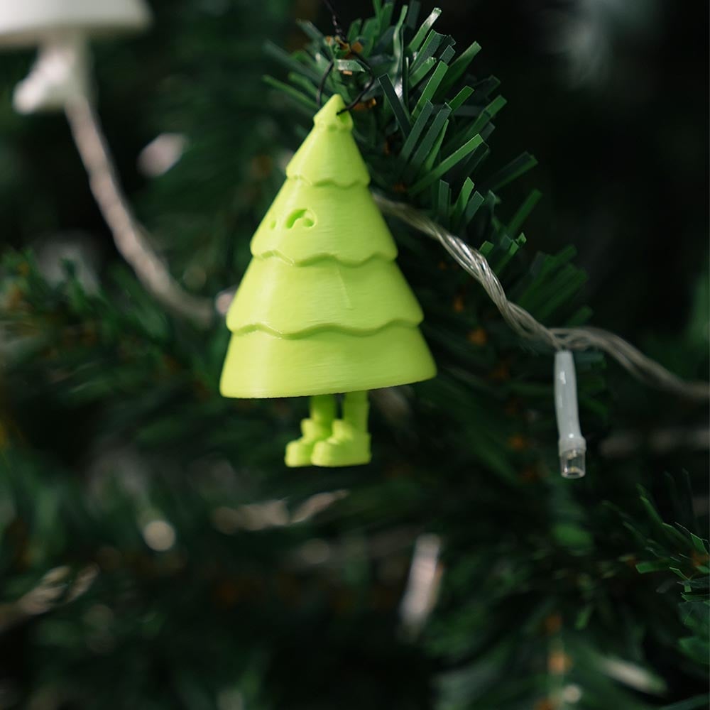 🎄 3D Printed Christmas Tree Ornament Set Gift Pack