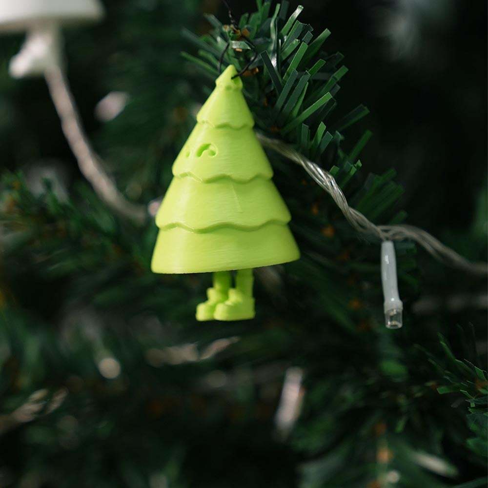 🎄 3D Printed Christmas Tree Ornament Set Gift Pack