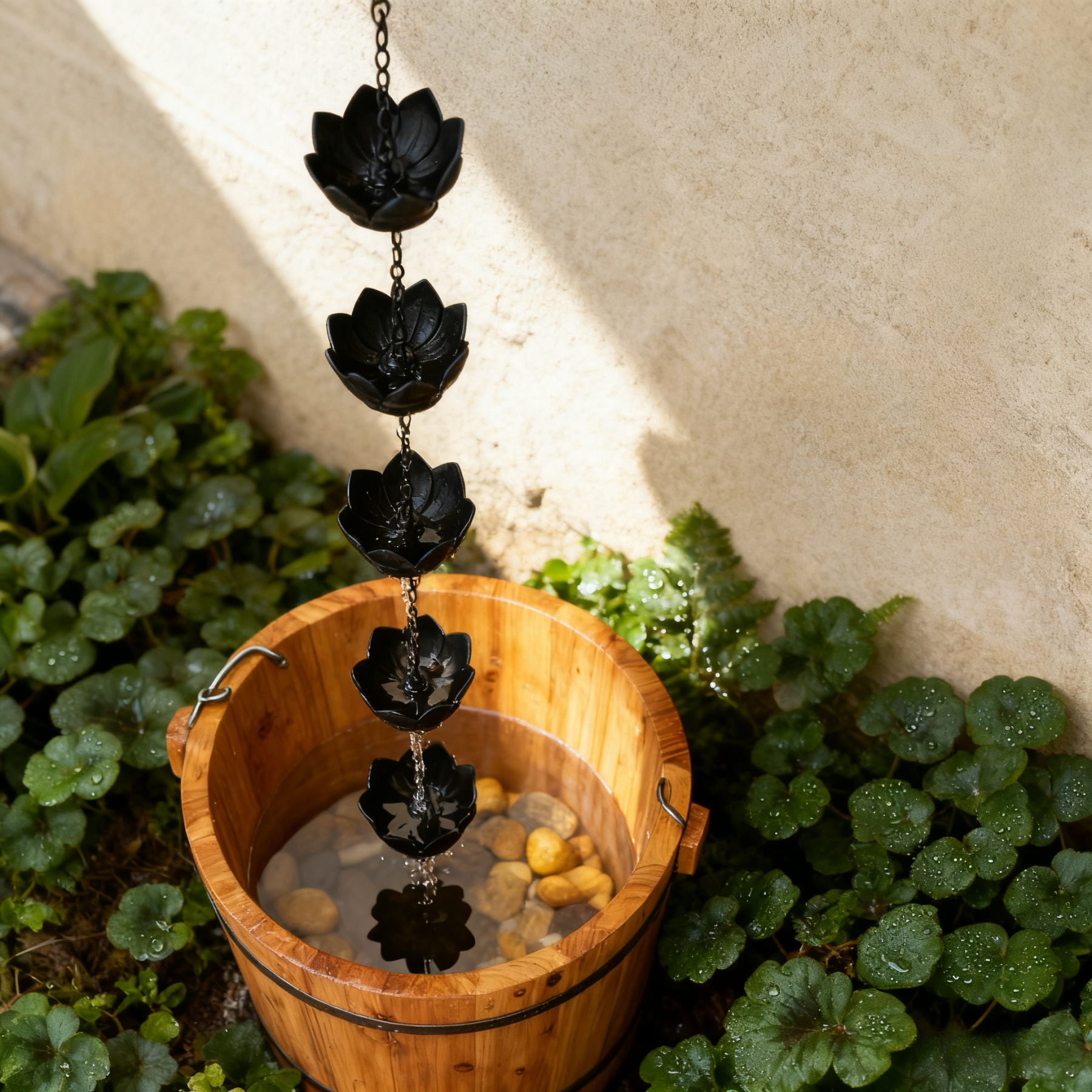 Lotus Rain Chain Double Anti-Rust Thickened Water Divertor