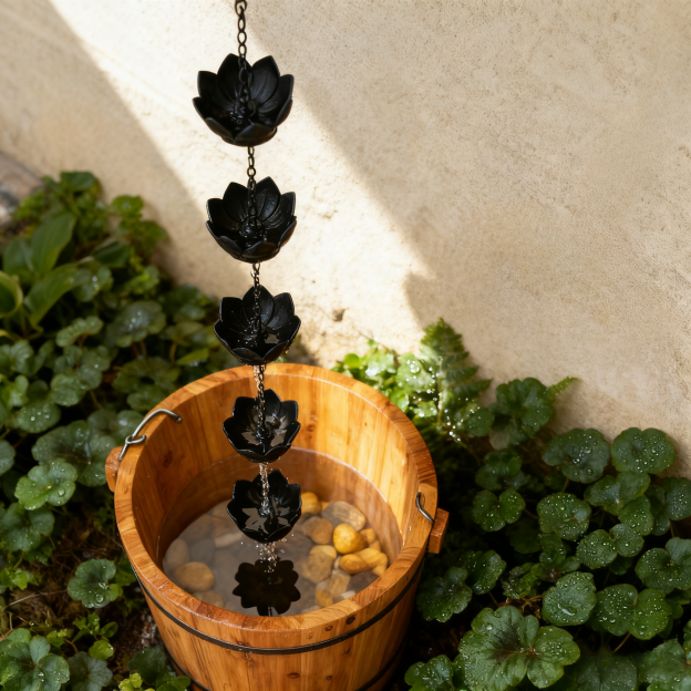 Lotus Rain Chain Double Anti-Rust Thickened Water Divertor