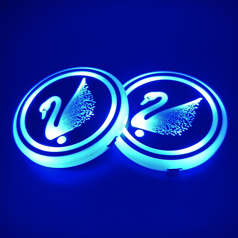 2PCS LED Car Coasters
