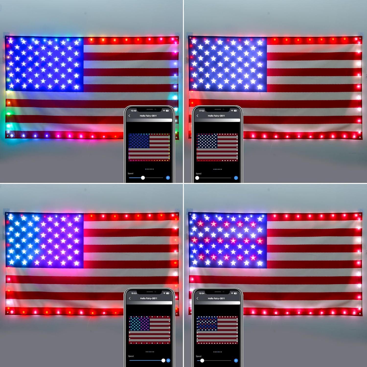 ✨Last Day: 49% OFF🔥 250th Anniversary USA Commemorative LED Flag 