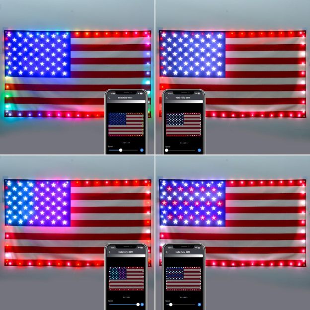✨Last Day: 49% OFF🔥 250th Anniversary USA Commemorative LED Flag 