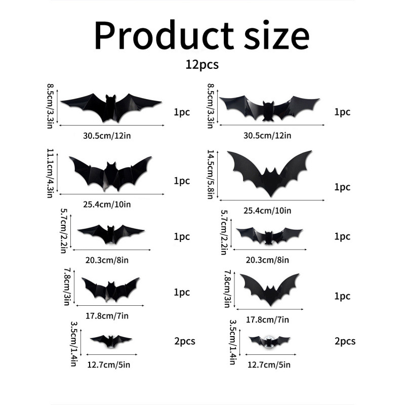 🎃Halloween Colorful LED Bat Lights🦇