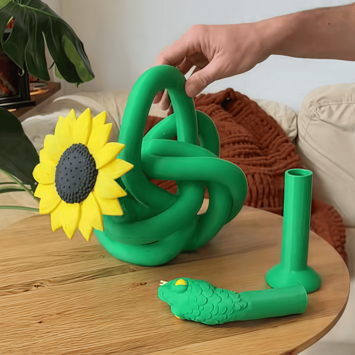 3-in-1 Watering Can with Interchangeable Nozzles