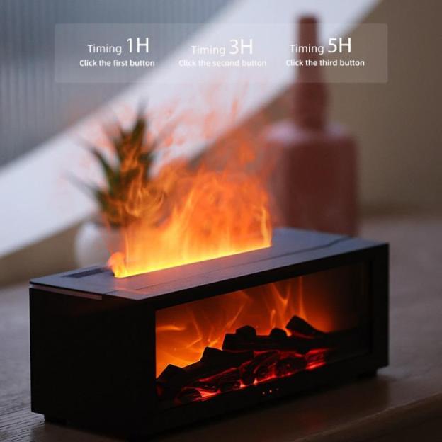 Simulated Fireplace Flame Humidifier