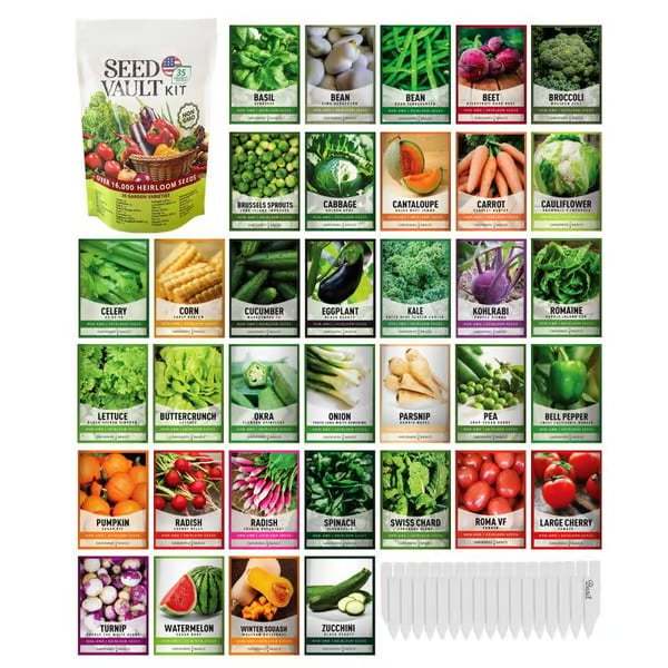 Last Day 49% OFF-Vegetable Seed Vault Kit | 35 Variety Pack