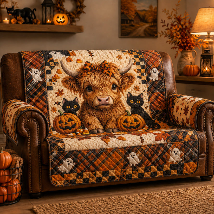 Carnival Nightmare Quilted Sofa Cover
