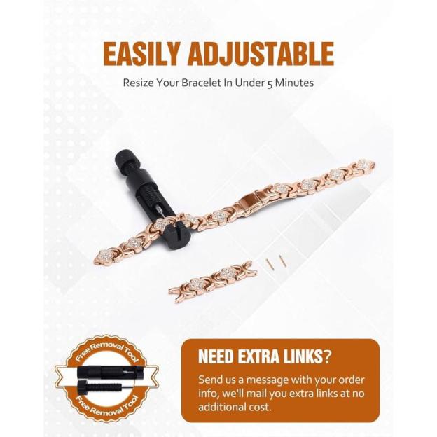 🔥Final 3 hours 75% off: 🍀Copper Bracelets for Women Pure Copper Magnetic Bracelet with 3800 Gauss Effective Magnets Trendy Stack Bangle Stretch Bangle