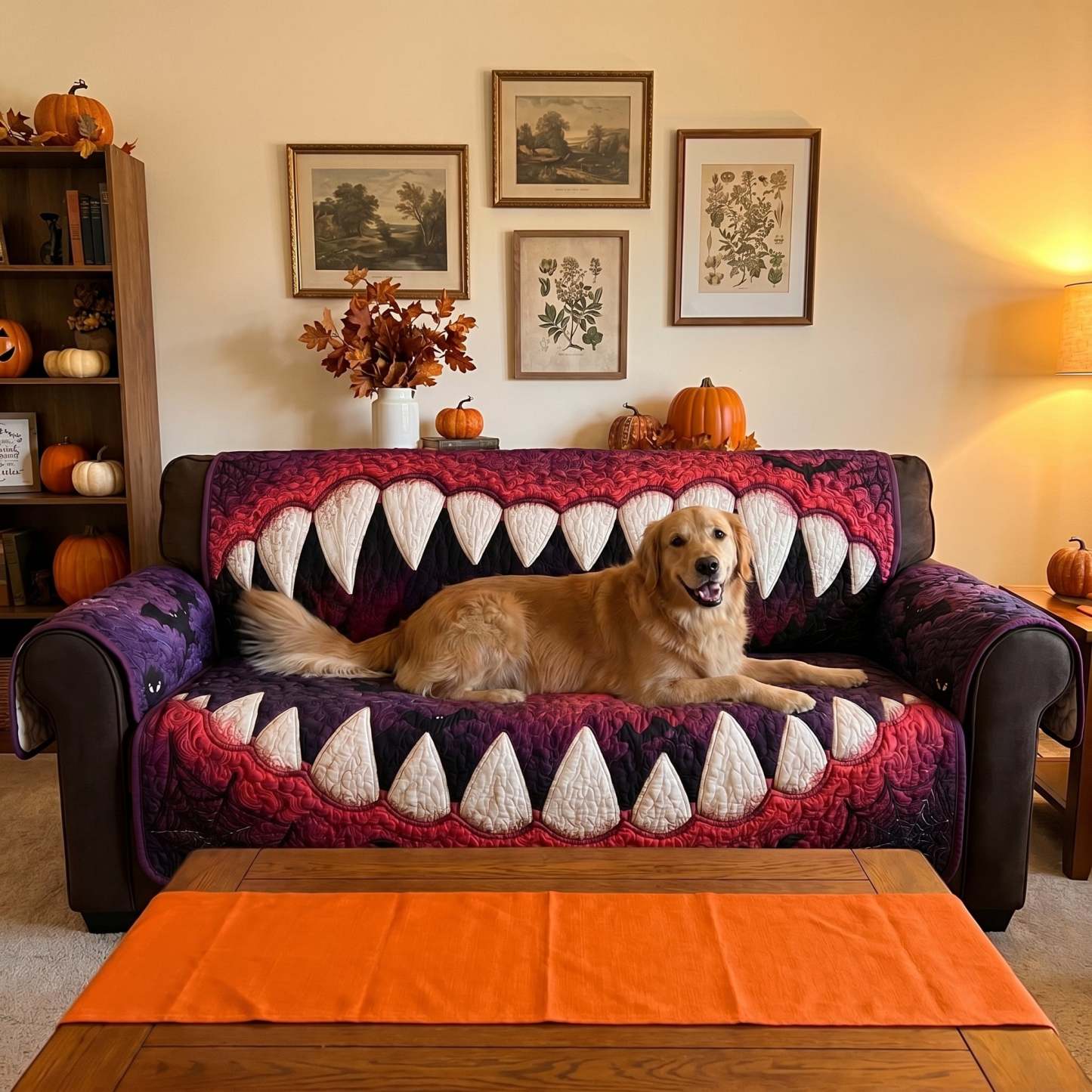 Carnival Nightmare Quilted Sofa Cover