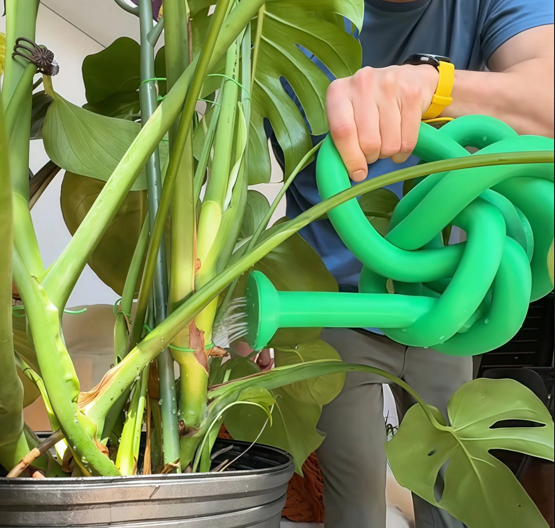 3-in-1 Watering Can with Interchangeable Nozzles