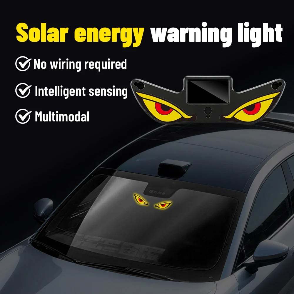 🔥Last Day 49% OFF - Solar Demon Eye LED Car Window Light