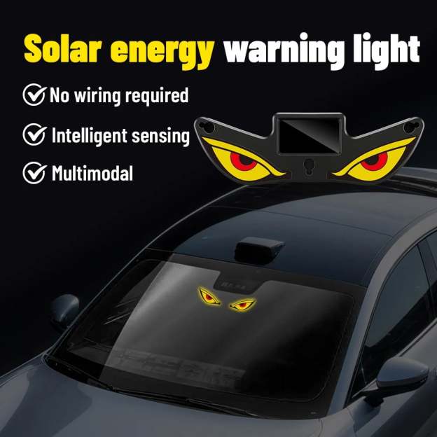 🔥Last Day 49% OFF - Solar Demon Eye LED Car Window Light