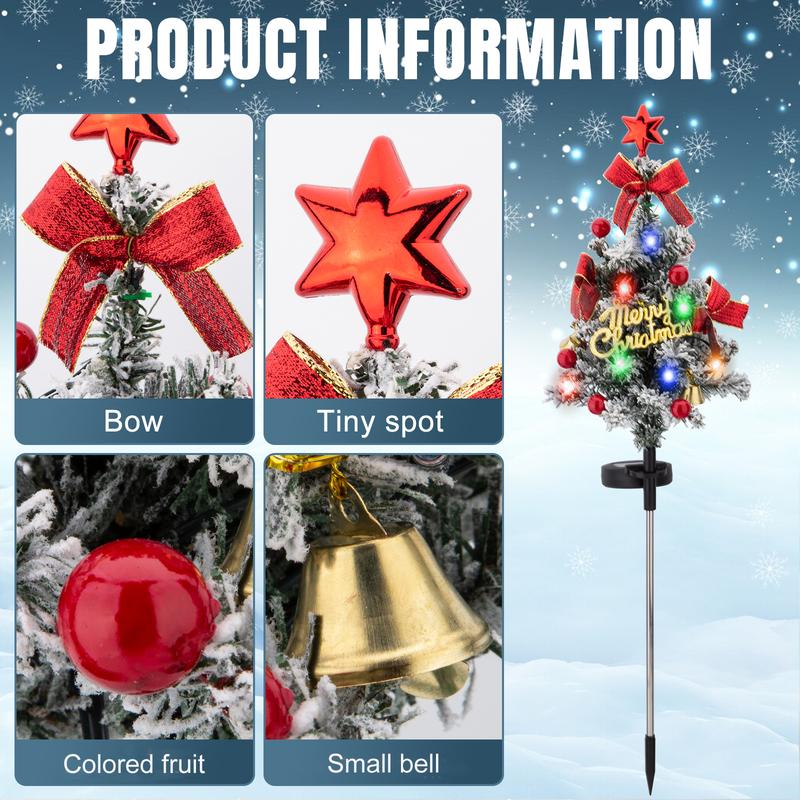 Last Day Promotion!🎄Solar Christmas Tree Stake Lights