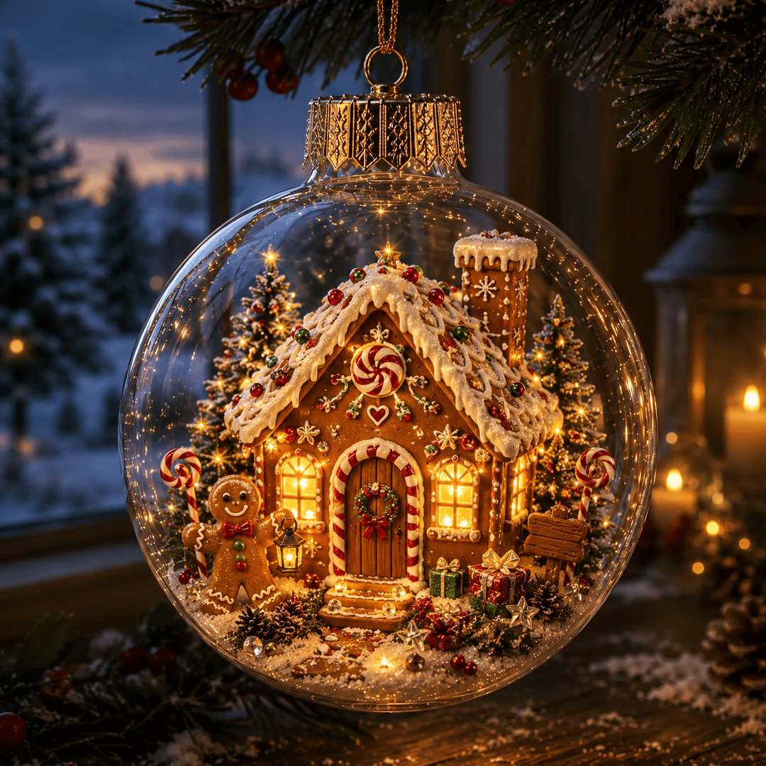 🔥Limited time 50% OFF -✨🎄 Glowing Christmas Story Ornament – Light-Up Mini Holiday Scene(📦Buy 4 Free Shipping)