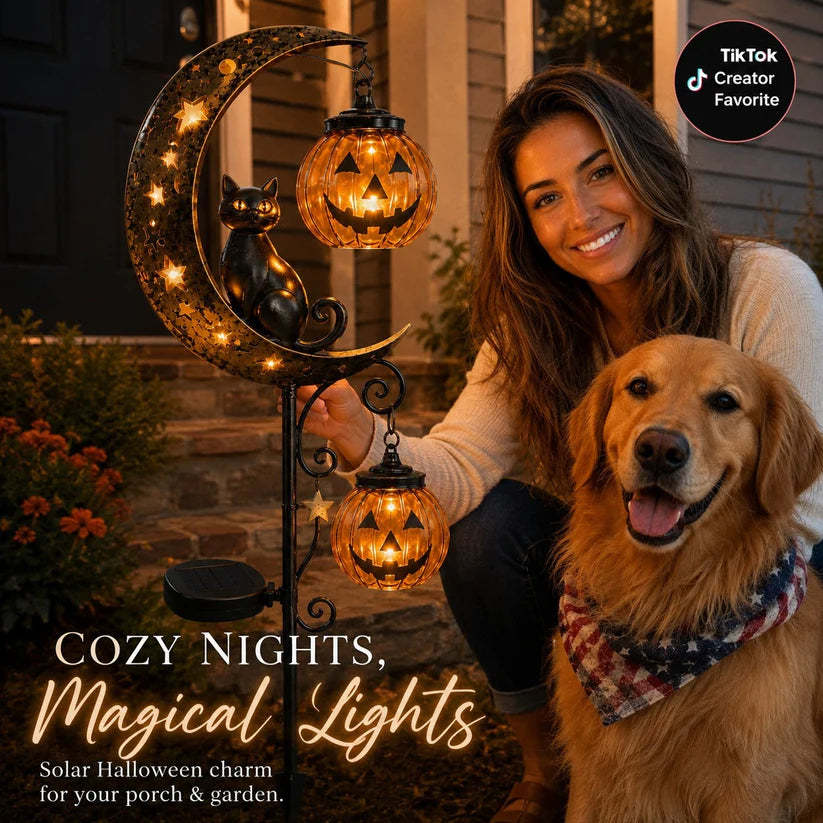 🎃 Spooky-Cute 33" Solar Halloween Garden Stake Light (40% OFF)