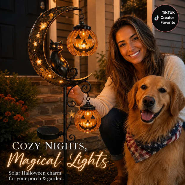 🎃 Spooky-Cute 33" Solar Halloween Garden Stake Light (40% OFF)
