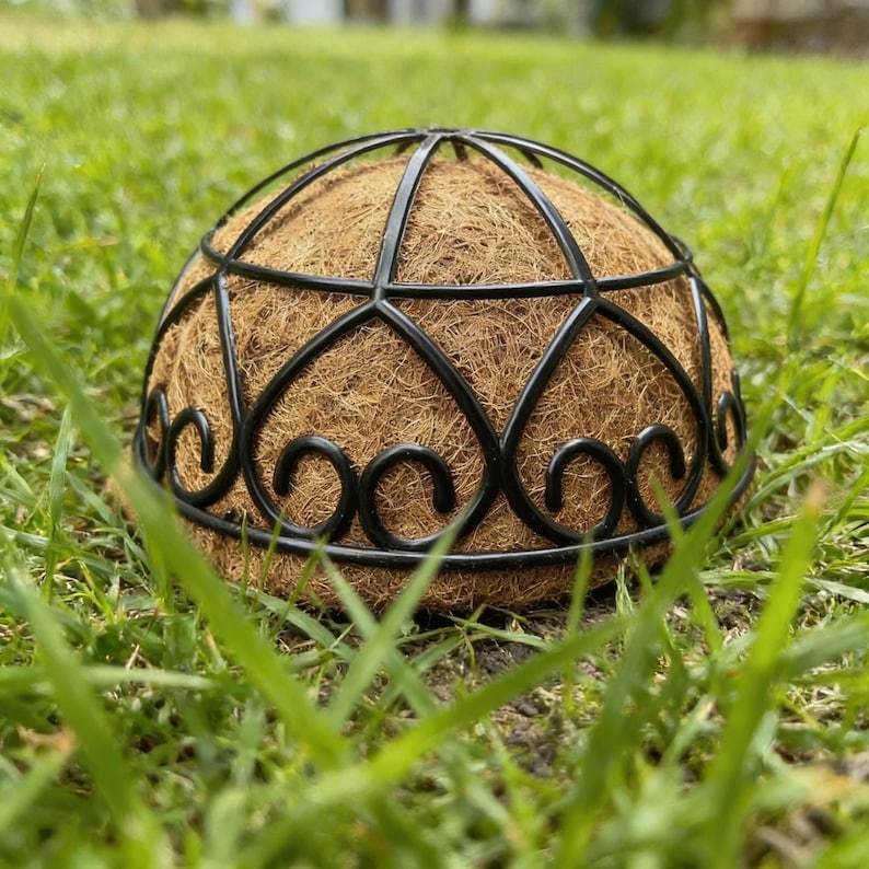 💐Coconut Brown Hanging Basket Planter with  Chain 