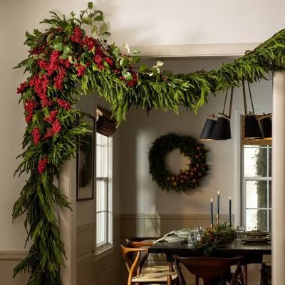  🌲Real Touch Deluxe Norfolk Pine Garland🌿